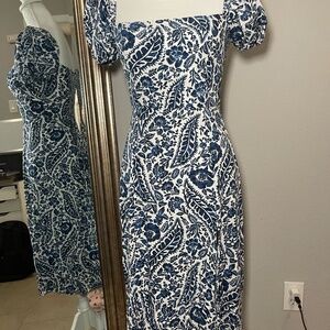 Blue Summer Midi Dress